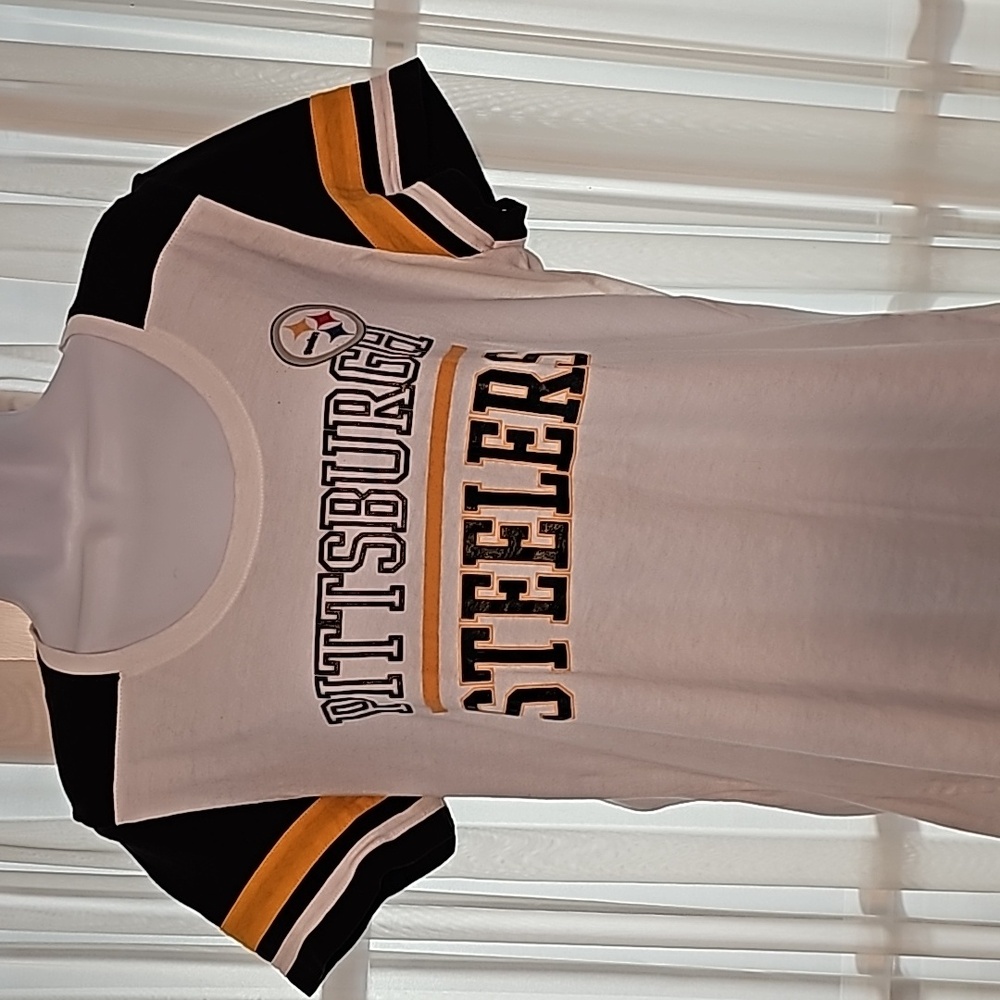 Pittsburgh Steelers lds fan t-shirt sz L EUC